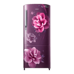 samsung 183 l direct cool single door refrigerator rr20c2723cr nl camellia purple front view