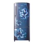 samsung 192 l direct cool single door 3 star refrigerator rr20a172ycu hl camellia blue front view