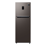 samsung 301 l frost free double door 2 star refrigerator rt34cb522c2 hl cotta steel charcoal front view