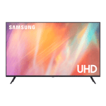 samsung 4k led smart tv au7700 ultra hd 43 inch front view