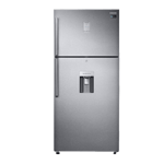 samsung 523 l frost free double door 2 star refrigerator rt54b6558sl tl real stainless front view