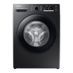 samsung 8 0kg fully automatic front load washing machine ww80ta046ab1tl black front view
