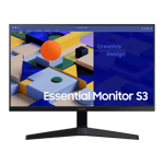 samsung fhd flat ips panel monitor ls24c312eawxxl black 24 inch front view