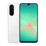 samsung galaxy a26 5g white 128gb 6gb ramFront back View