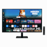 samsung m5 fhd smart monitor with smart tv experience ls27dm501ewxxl Black 27 inch Front view