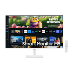 samsung m5 flat fhd smart monitor ls27cm500ewxxl white 32 inch 01
