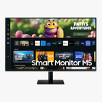 samsung m5 flat fhd smart monitor ls32cm500ewxxl black 32 inch front view