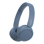 sony wh ch520 boom headset blue front view