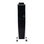 symphony diet 3d 55i tower air cooler 55 l with magnetic remote white black front view