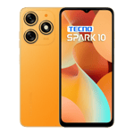 tecno spark 10 magic skin orange 128gb 8gb front and back view