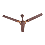 usha racer chrome 1 star 1200 mm ceiling fan rich brown front view