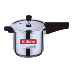 vidiem energie ib pc s5 207a stainless steel pressure cooker 5 litre front view