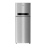 whirlpool 265 l frost free double door 2 star refrigerator neo df278 prm arctic steel front view