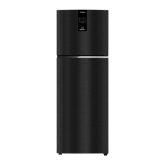 whirlpool 325 l frost free double door 2 star refrigerator ifpro inv cnv 375 omega black front view