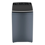 whirlpool 8 5kg fully automatic top load washing machine 360 bloomwash pro midnight grey front view