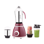 wonderchef acura blender plus 500w mixer grinder 4 jars maroon front view