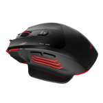 zebronics zeb groza gaming mouse black front view
