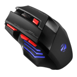 zebronics zeb reaper gaming mouse red black side view