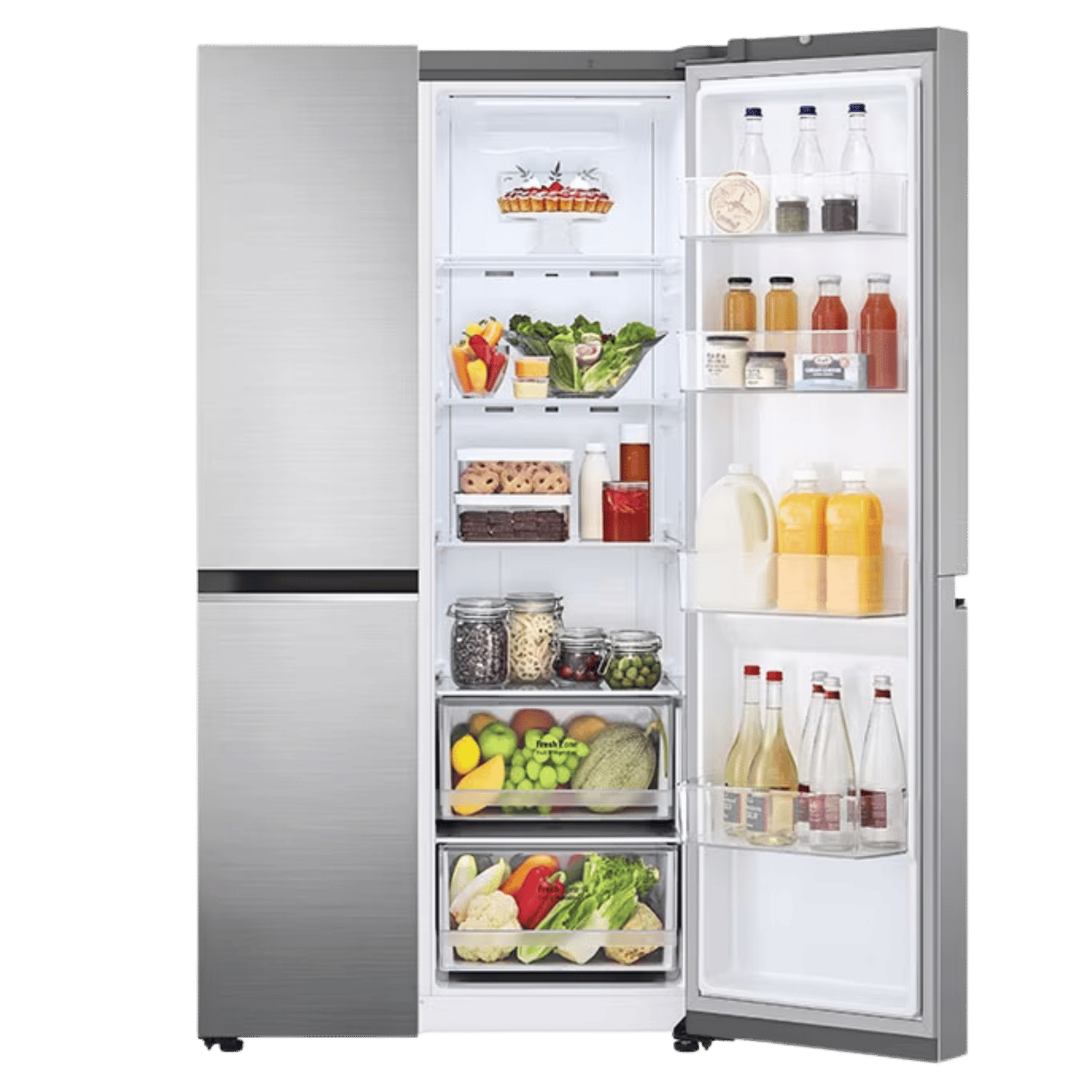LG 655 L Side By Side Refrigerator GL-B257EPZX Price in India
