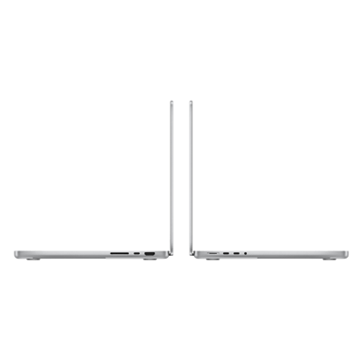 Apple macbook pro m4 chip with 10 core cpu and 10 core gpu mac os laptop 14 inchs mw2w3hn a silver 16gb 512gb Side View