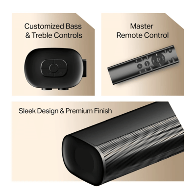 Boat Aavante Aura Plus 2 1Ch 160W Soundbar Premium Black 1