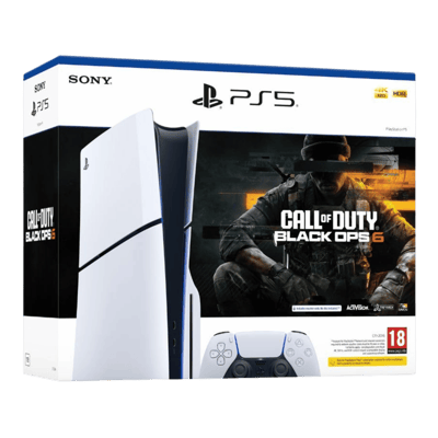 Sony playstation 5 slim standard cod black ops 6 bundle d chassi white Box Image