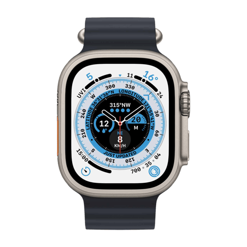 Get Apple Watch Ultra GPS + Cellular midnight at Poorvika