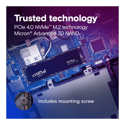 Crucial P3 Plus M.2 2280 SSD Internal Storage Device (Black)