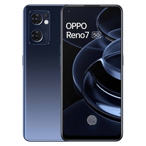 Shop Oppo Reno 7 5G (Starry Black, 8GB-256GB) at Poorvika