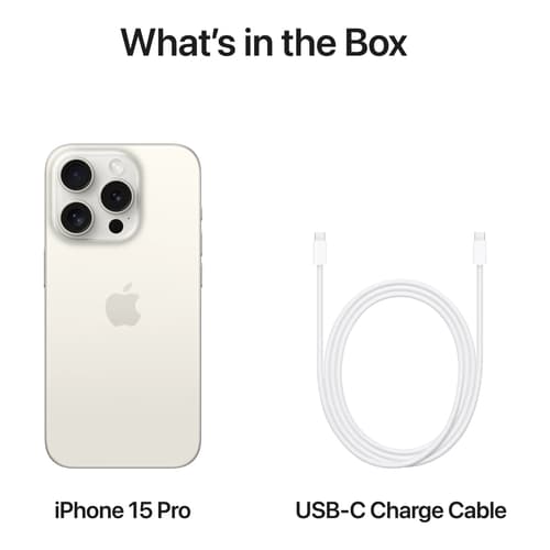Experience Luxury - iPhone 15 Pro in White Titanium, 256GB