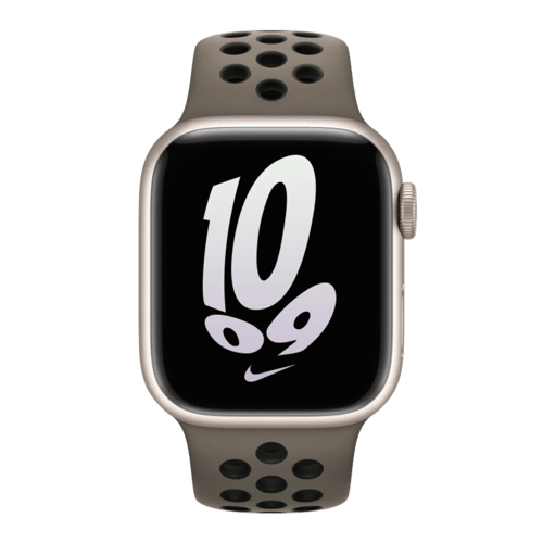 Get Apple Watch Nike Sport Band 41mm (Olive Grey Black)