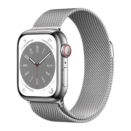 Get Apple Watch Series 8 GPS + Cellular with Loop - Silver