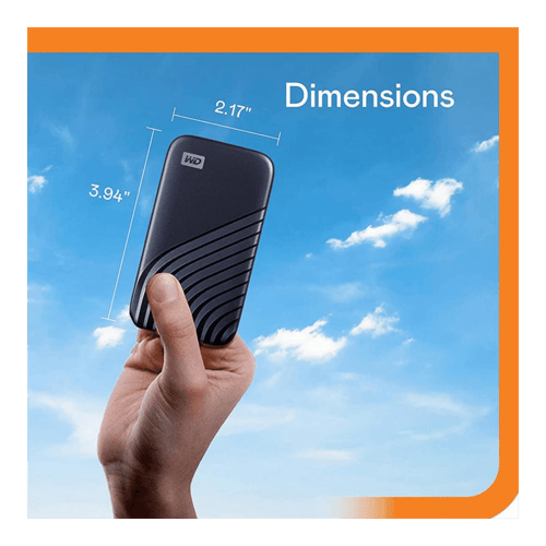 Shop WD 500GB My Passport SSD, Midnight Blue at an Offer!