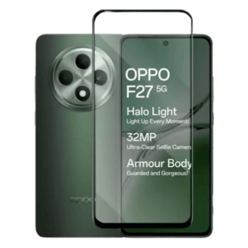 Tempered Glass Screen Protector Oppo F27 5G Black