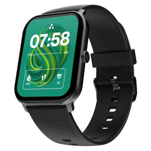 Buy Ambrane Wise Glaze Bluetooth Calling Smartwatch Black