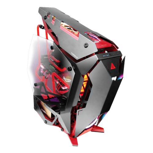 Antec Torque Mid Tower Aluminum Gaming Case (Red Black)