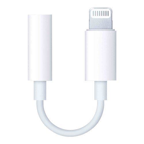 Apple Lightning To 3.5mm Headphone Jack Adaptor (White)