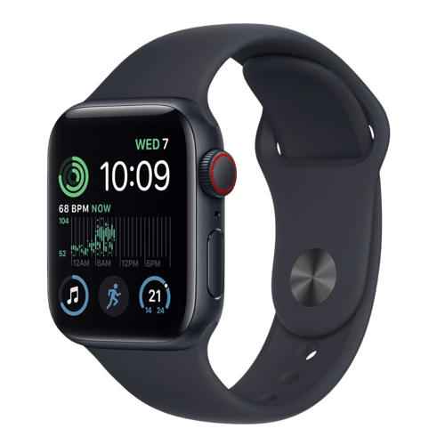 Shop Apple Watch SE GPS Cellular Midnight 40 mm at Poorvika