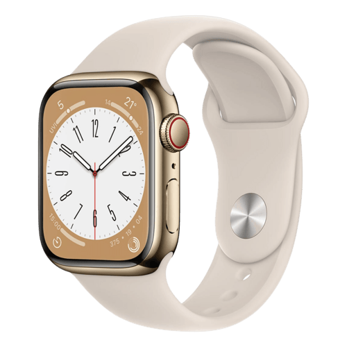 Buy Apple Watch Series 8 GPS + Cellular with Milanese Loop Gold,45