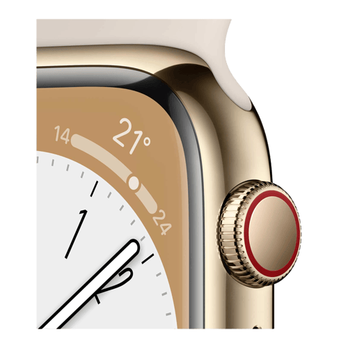 Buy Apple Watch Series 8 GPS + Cellular Gold, Starlight, mm at
