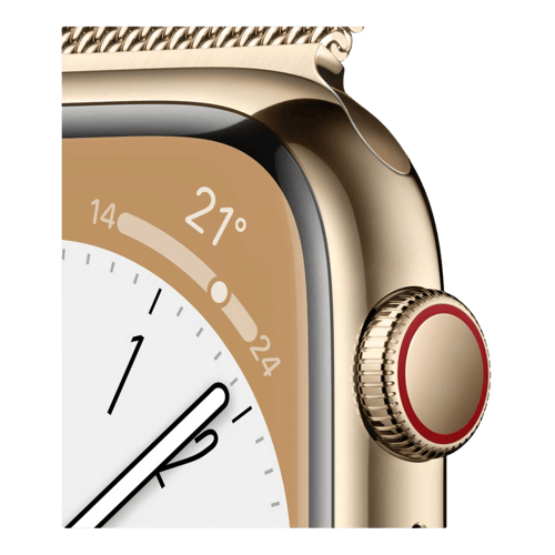 Get Apple Watch Series 8 GPS Cellular with Milanese Loop Gold