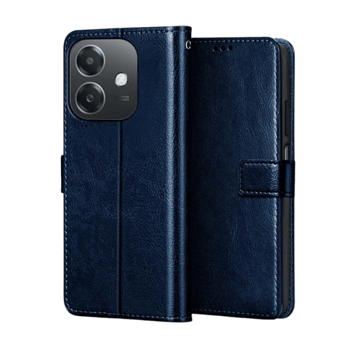 Arrow Leather Flip Cover For Oppo A3 5G/A3X 5G Blue