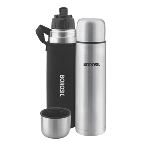 Shop Borosil Thermo Flask Flip 750 ml Flask Black Poorvika