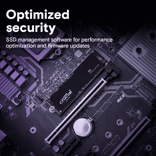 Crucial P3 NVMe 1TB 2280 SSD Internal Storage Device (1TB, Black)