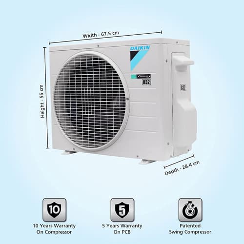 daikin inverter ac 1 ton 5 star