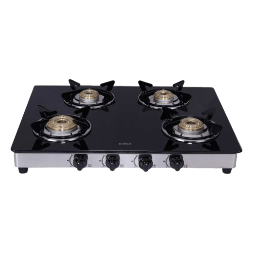 Shop Elica 694 CT DT VETRO 4 Burner Gas Stove Black Online