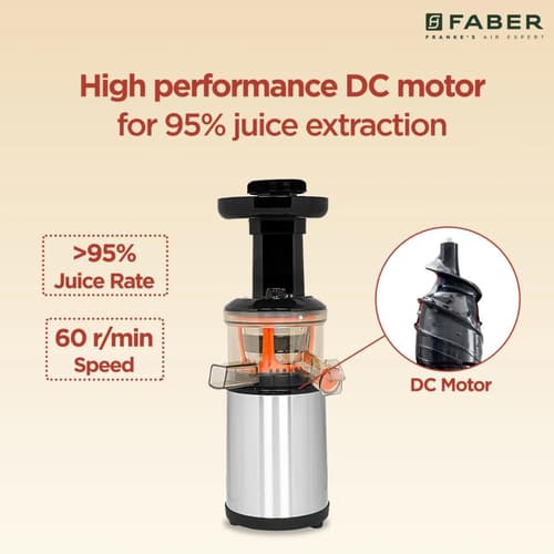 Buy FABER Slow FSJ 150 R Juicer Black at Poorvika Online