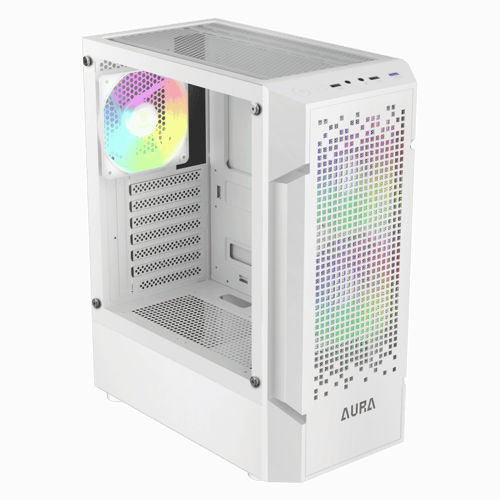 Shop Gamdias Aura GC7 Gaming Case 120mm ARGB Fan (White)