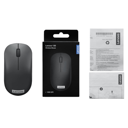 Buy Lenovo 130 Wireless Mouse (Black) online at Poorvika