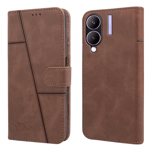 Buy Flip Cover for Vivo Y28 5G Y17S New Case Brown
